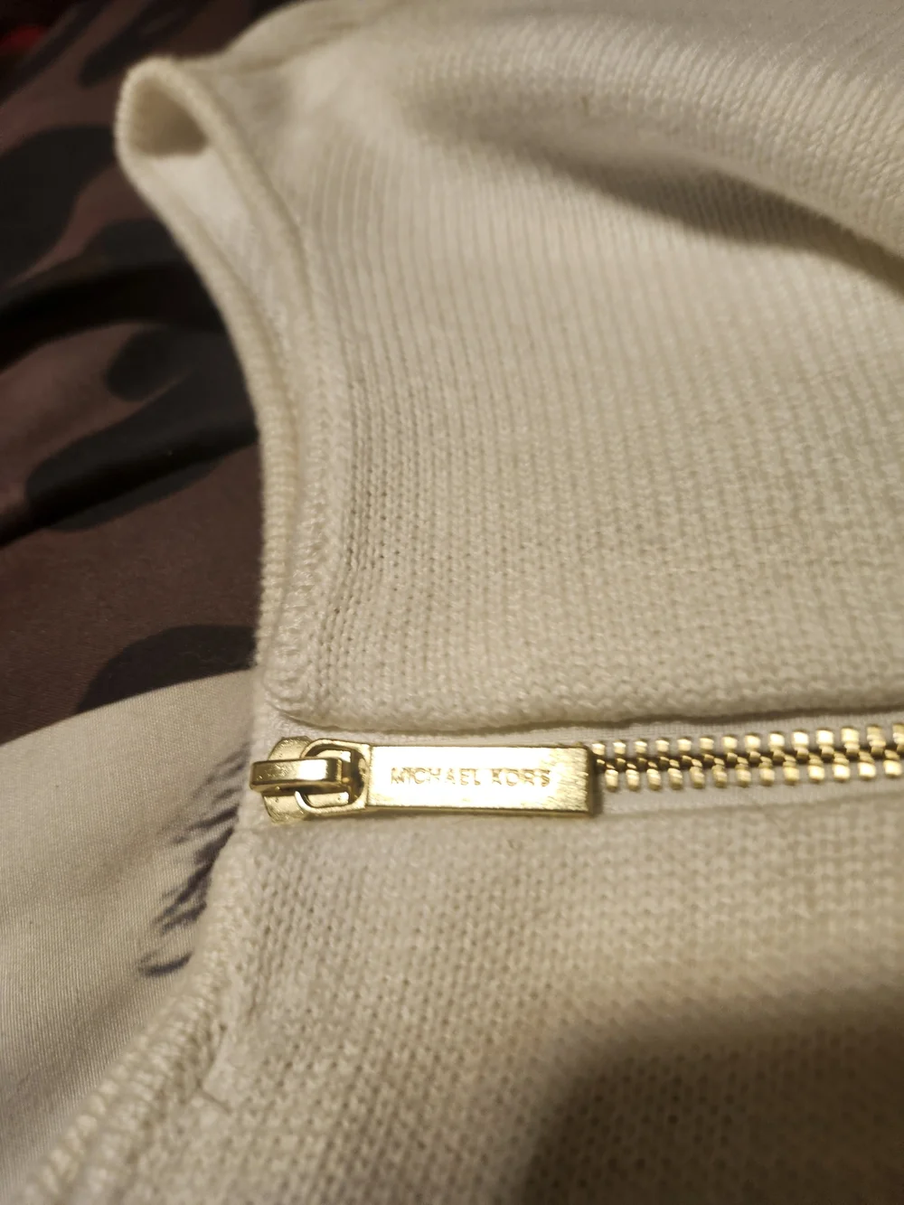 MICHAEL Michael Kors Cream Knit Sweater Top‎